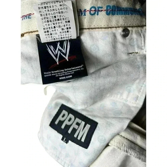 Rare Y2K WWE PPFM Wrestling Jeans – Vintage 2005 WWE Superstars Print – Size 31 - Picture 11 of 12